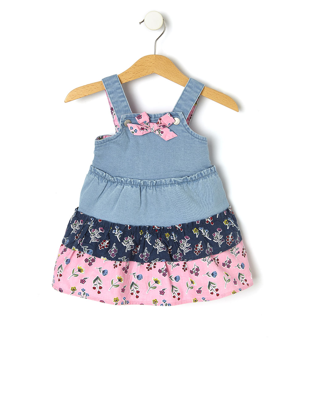 Avental jeans com inserções - Prénatal