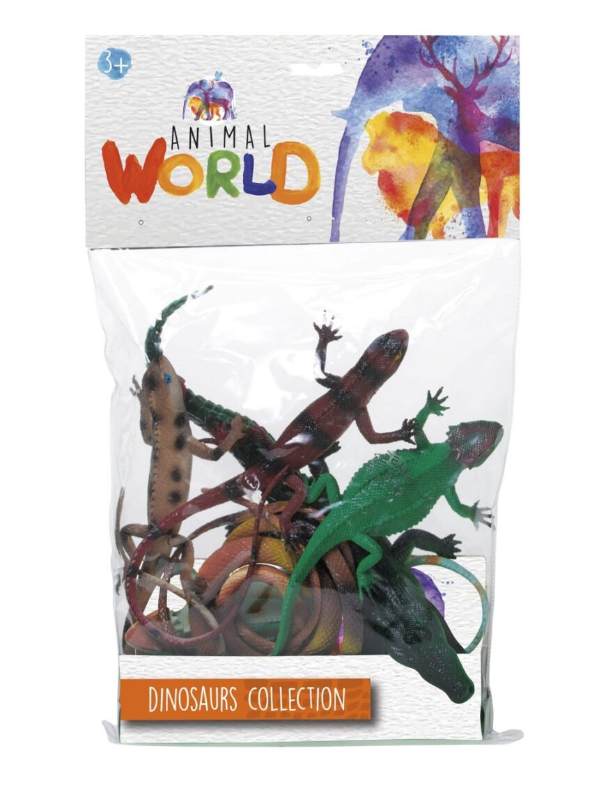 Mundo animal - conjunto de dinossauros - coleção de dinossauros - Animal World