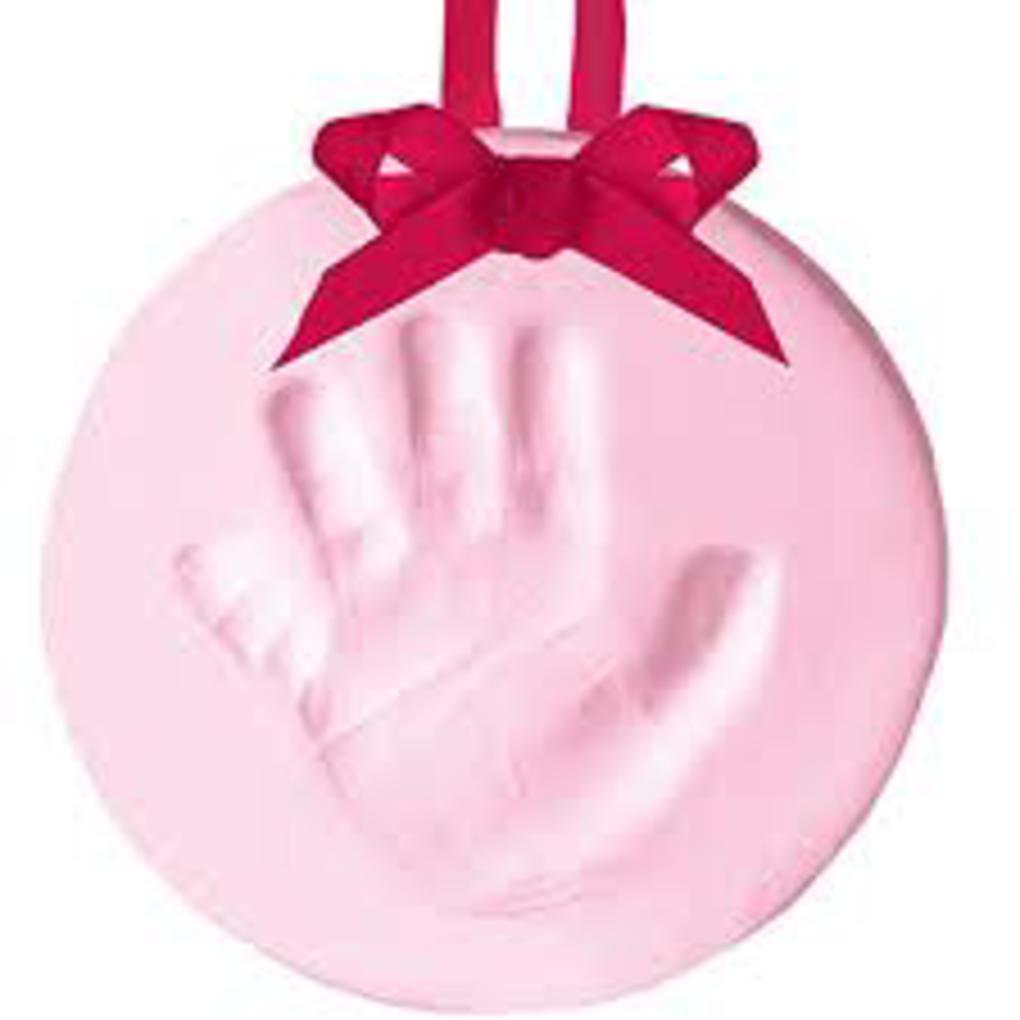 Lembrança de babyprints rosa - Pearhead