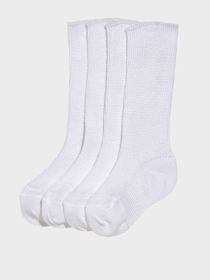 Pacote de 2 pares de meias brancas para os primeiros meses - Prénatal