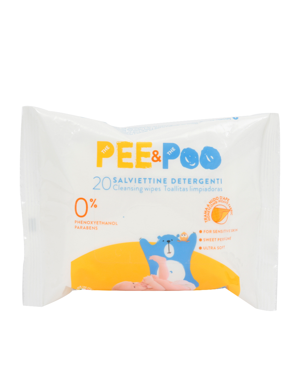 20 peças de toalhetes de xixi e cocô - The Pee &amp; The Poo