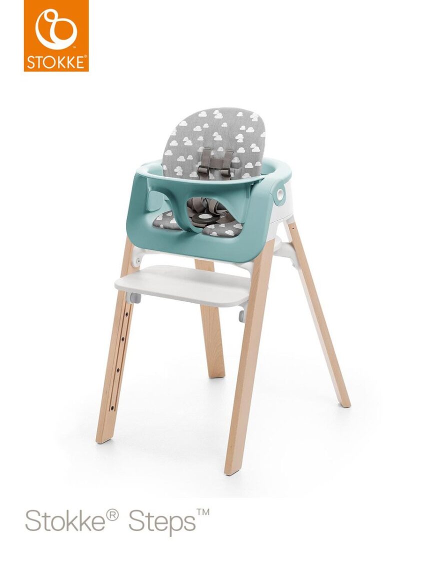 Conjunto de bebê cuscino stokke® steps - nuvens cinzentas - Stokke