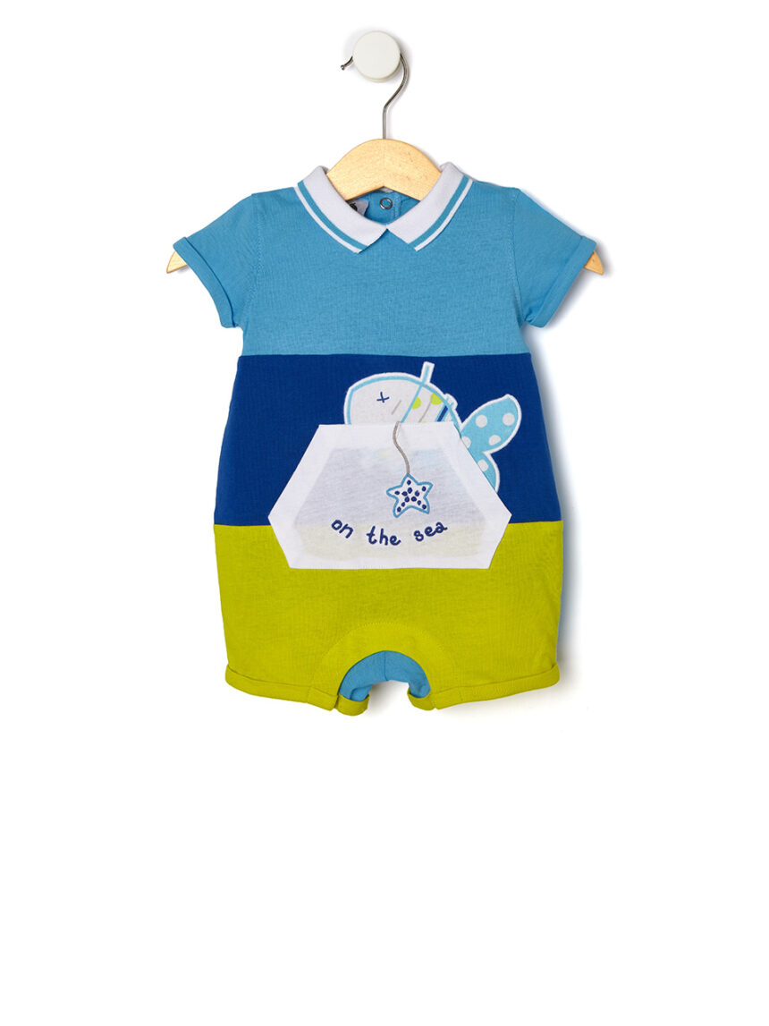 Macacão de malha com bolso canguru - Prénatal