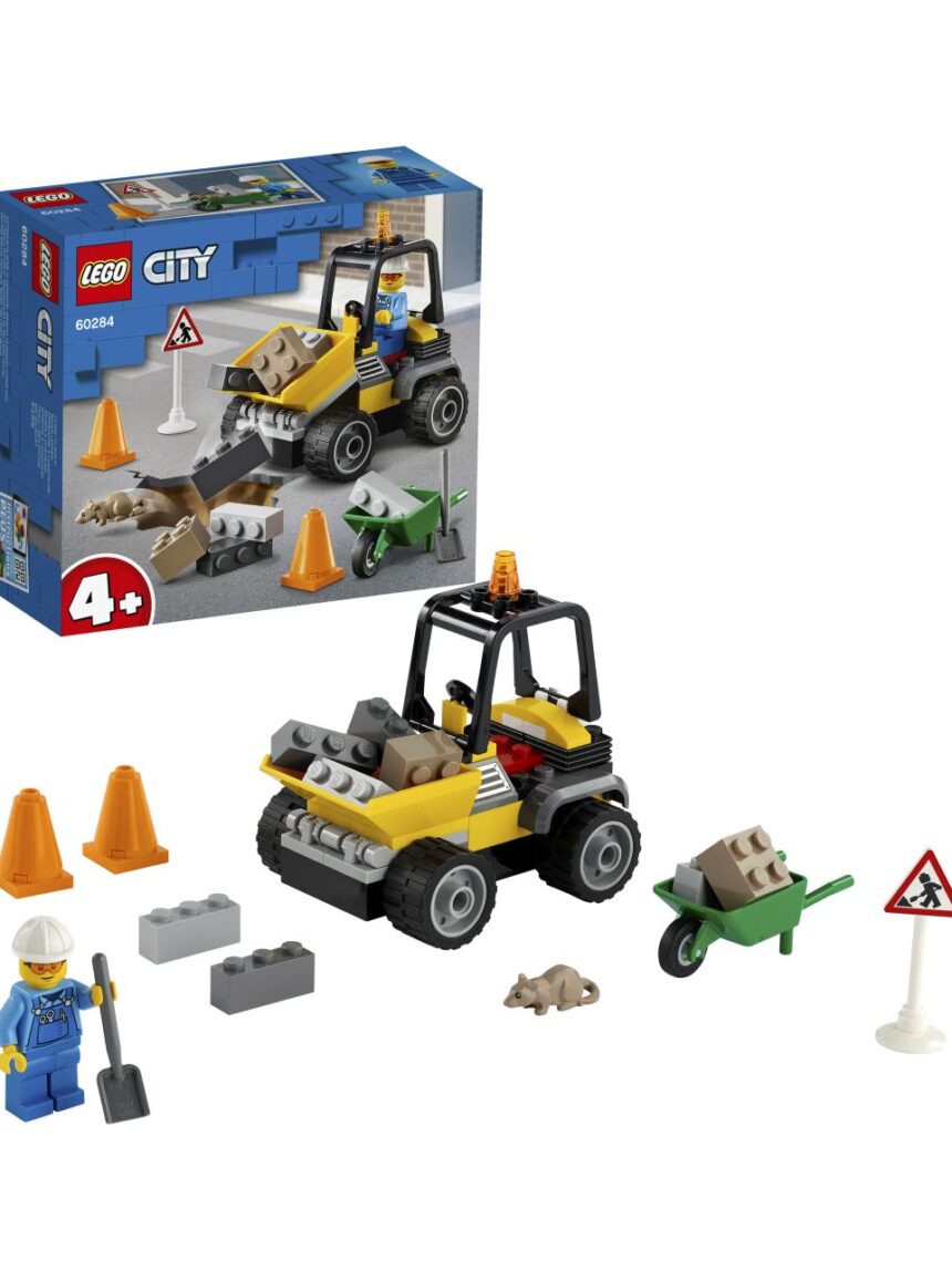 Grandes veículos da cidade de lego - escavadeira para construção - 60284 - LEGO