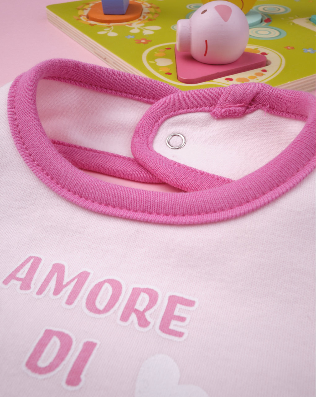 Babador de bebê "amor de mamãe e papai" - Prénatal