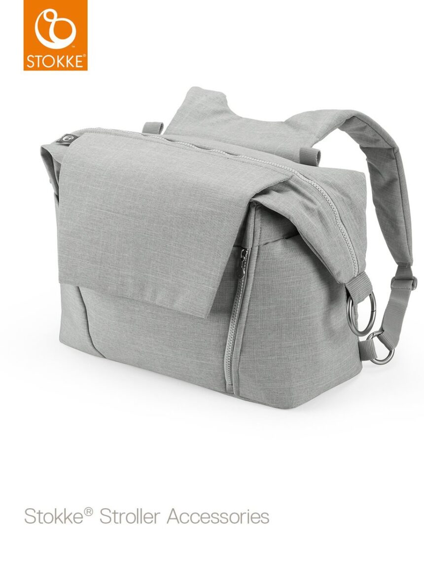 Bolsa trocadora stokke® - melange cinza - Stokke