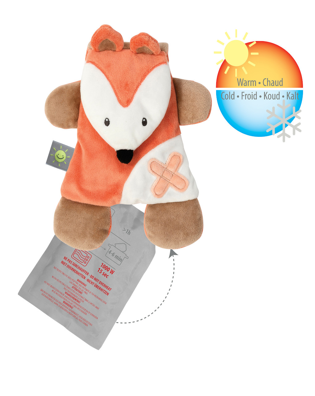 Nattou --doudou volpe con gel pack - Nattou