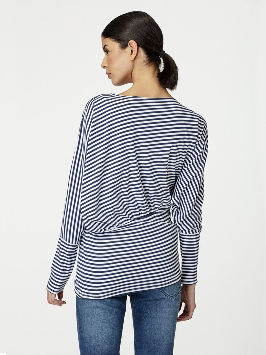 Blusa de maternidade com padrão espinha de peixe horizontal - Prénatal