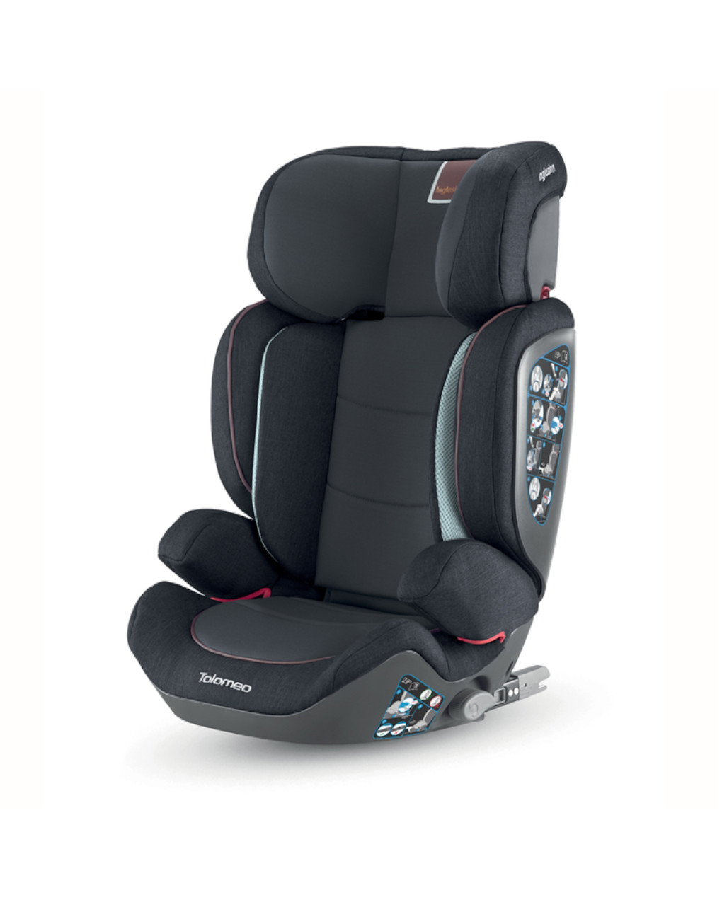 Cadeira auto inglesina tolomeo 2.3 ifix, preta - Inglesina