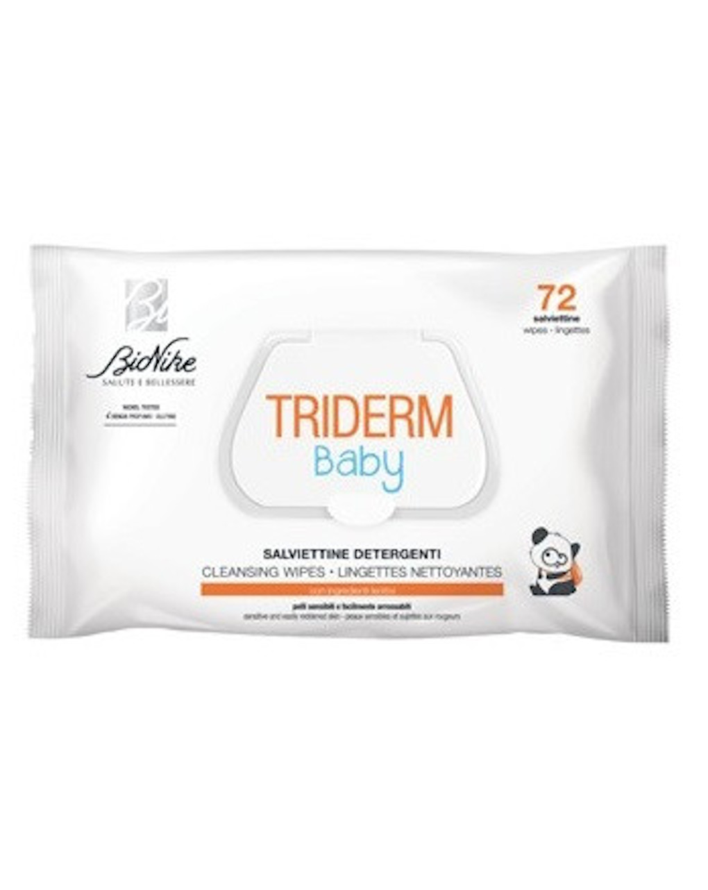 Toalhetes de limpeza triderm 72 peças - BioNike