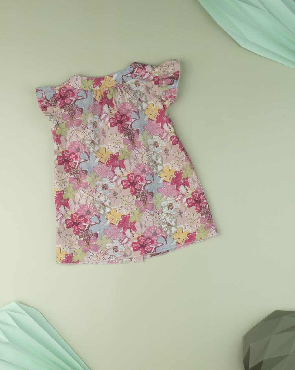 Camiseta infantil "flor doce" em tecido liberty - Prénatal