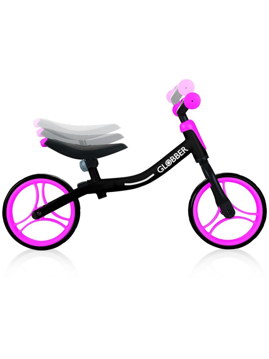 Globber - vá de bicicleta - preto / rosa neon - Globber