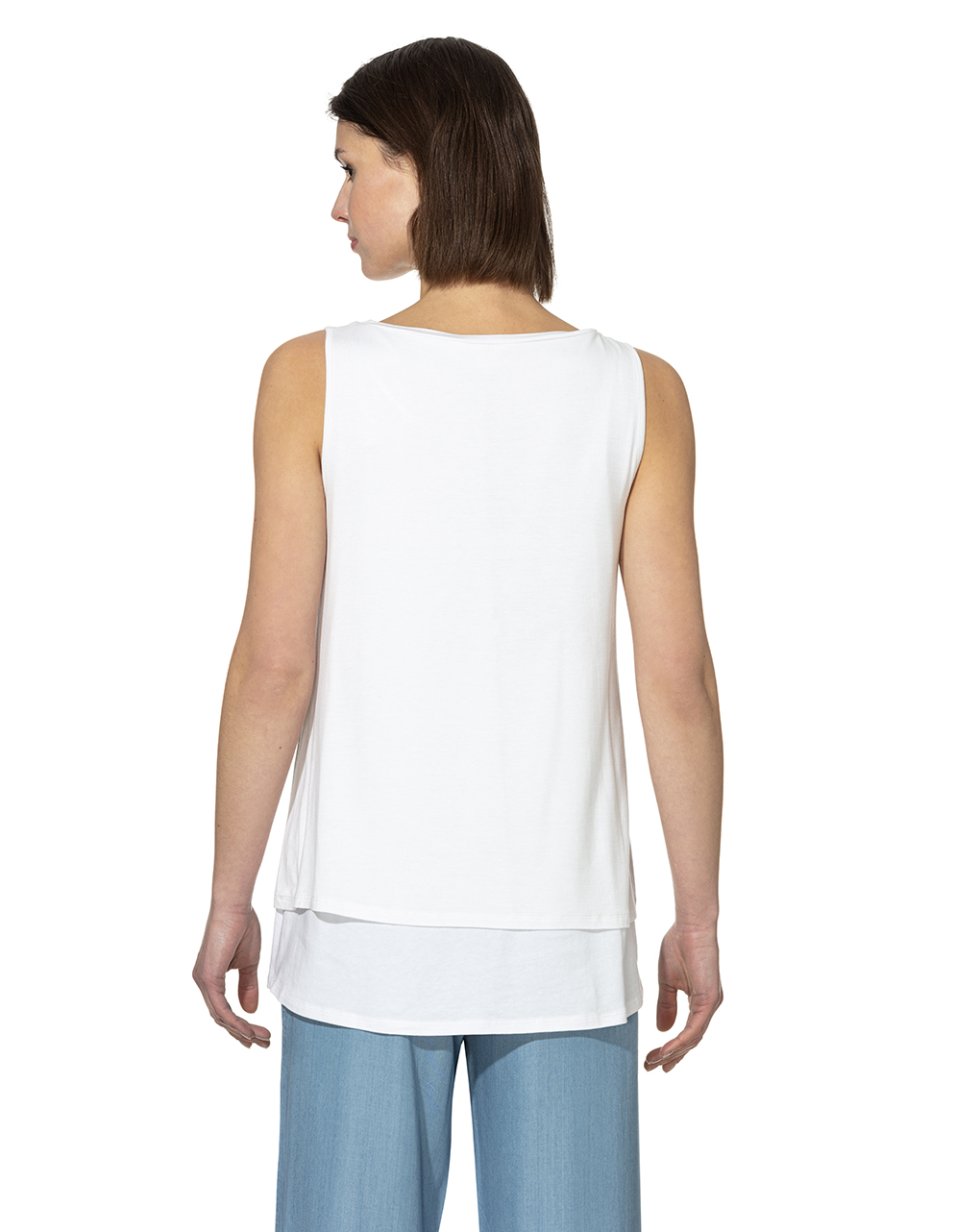 Camiseta de alças de enfermagem com estampa e grãos aplicados - Prénatal
