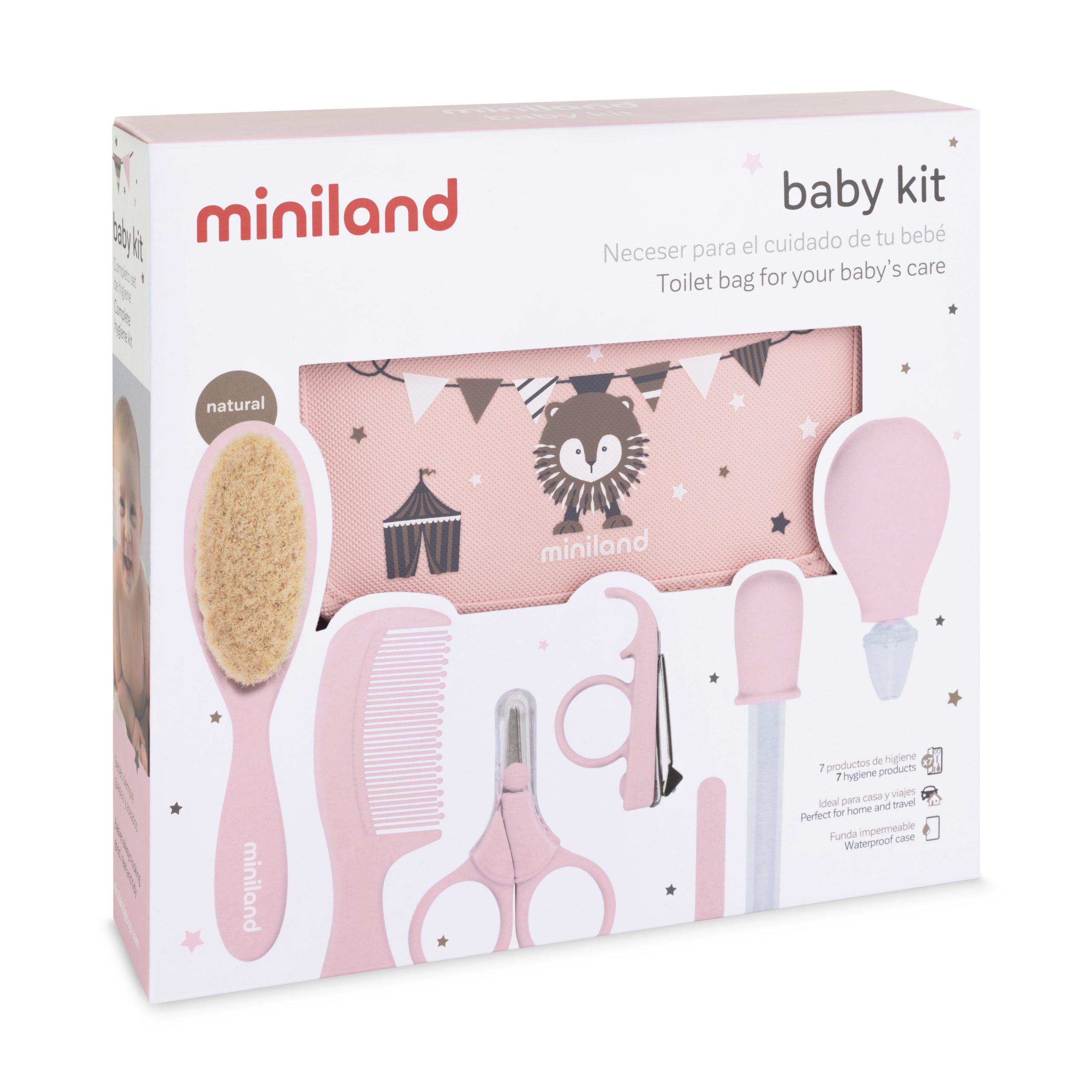 Conjunto de higiene infantil - fúcsia - Miniland