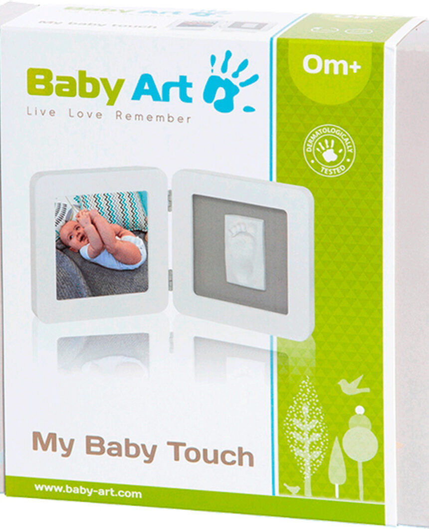 Moldura fotográfica simples de toque de baby art my baby - branca - Baby Art