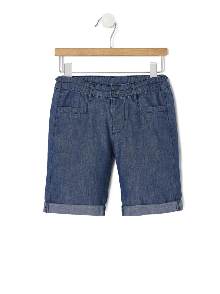 Bermuda básica de cambraia - Prénatal