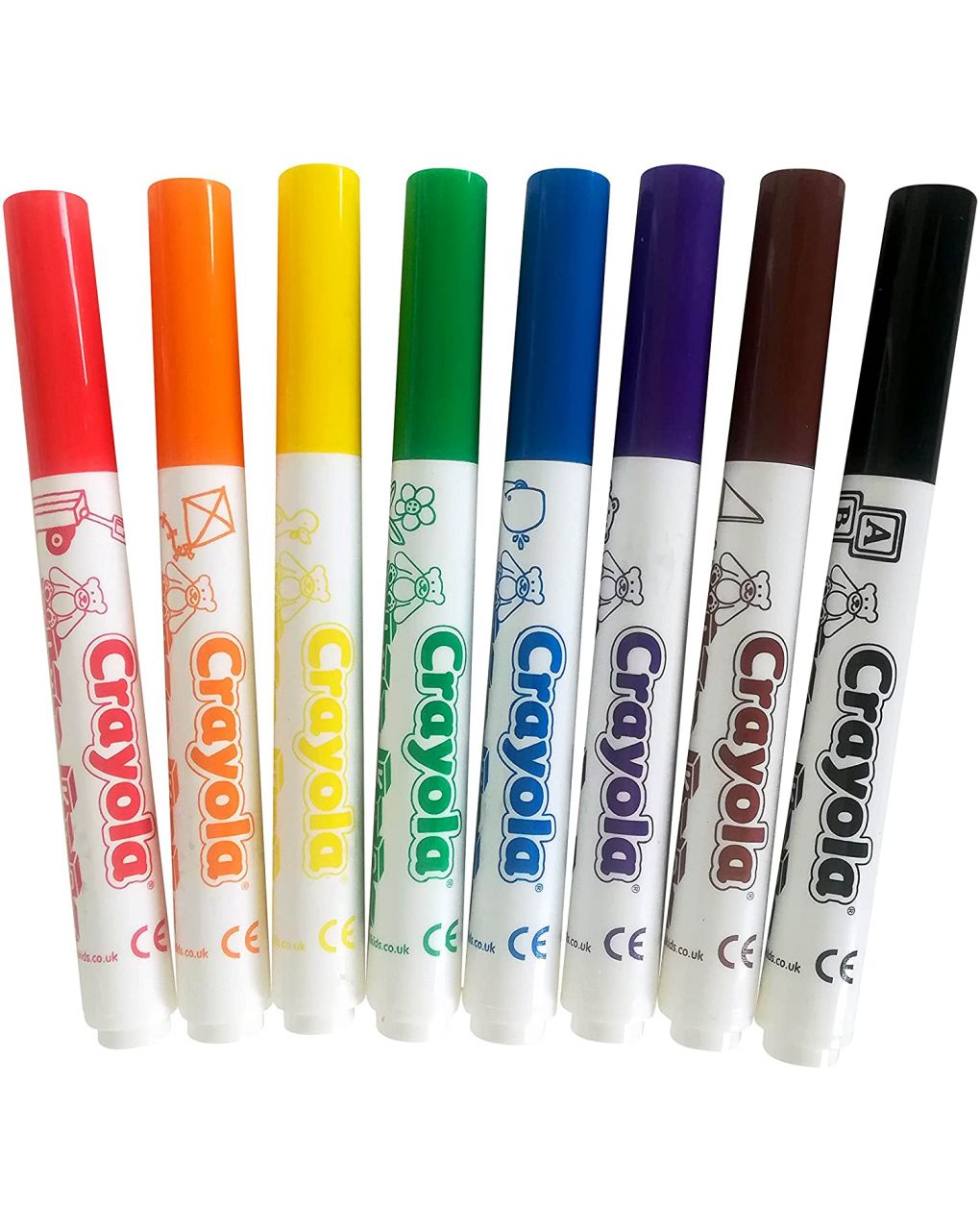 Crayola - 8 mini cores de fibra infantil - Crayola