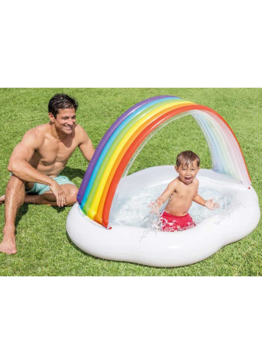 Intex - piscina infantil arco-íris 142x119 cm - Intex