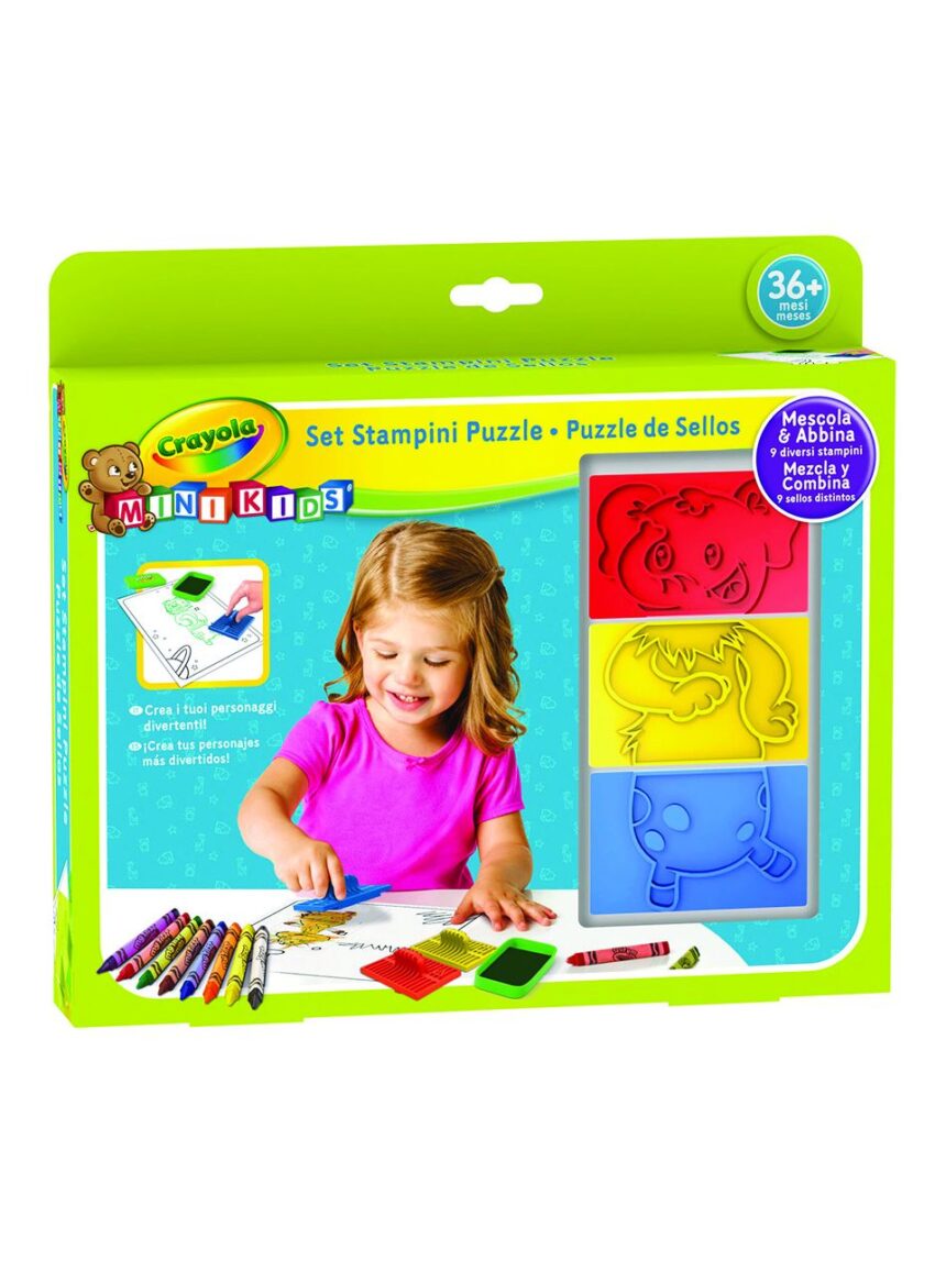 Crayola - conjunto de moldes de mini quebra-cabeças infantis - Crayola