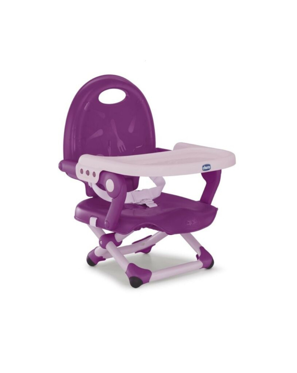 Cadeira de reforço com bolso de lanche violeta - Chicco