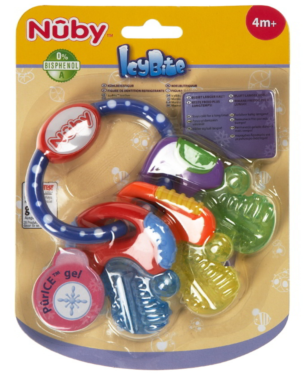 Teether keys com icegel - Nuby