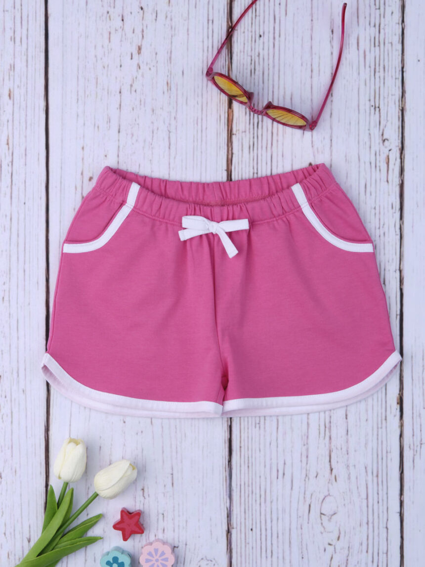 Shorts menina casual rosa - Prénatal