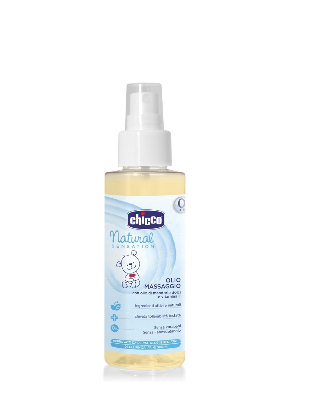 óleo de massagem 100ml spray de sensação natural - Chicco