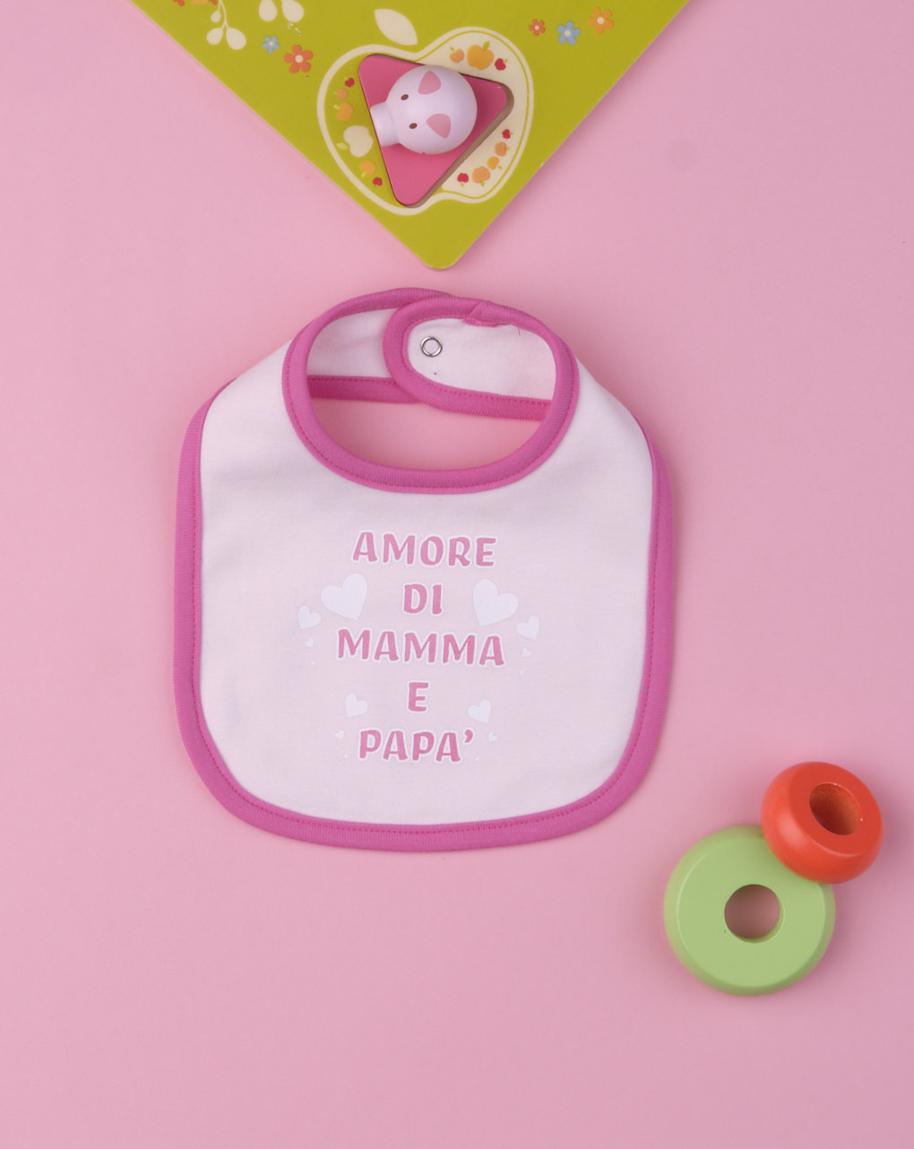 Babador de bebê "amor de mamãe e papai" - Prénatal