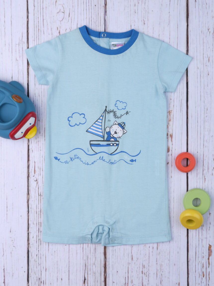 Pacote de 2 pijamas de bebê "gato do mar" - Prénatal