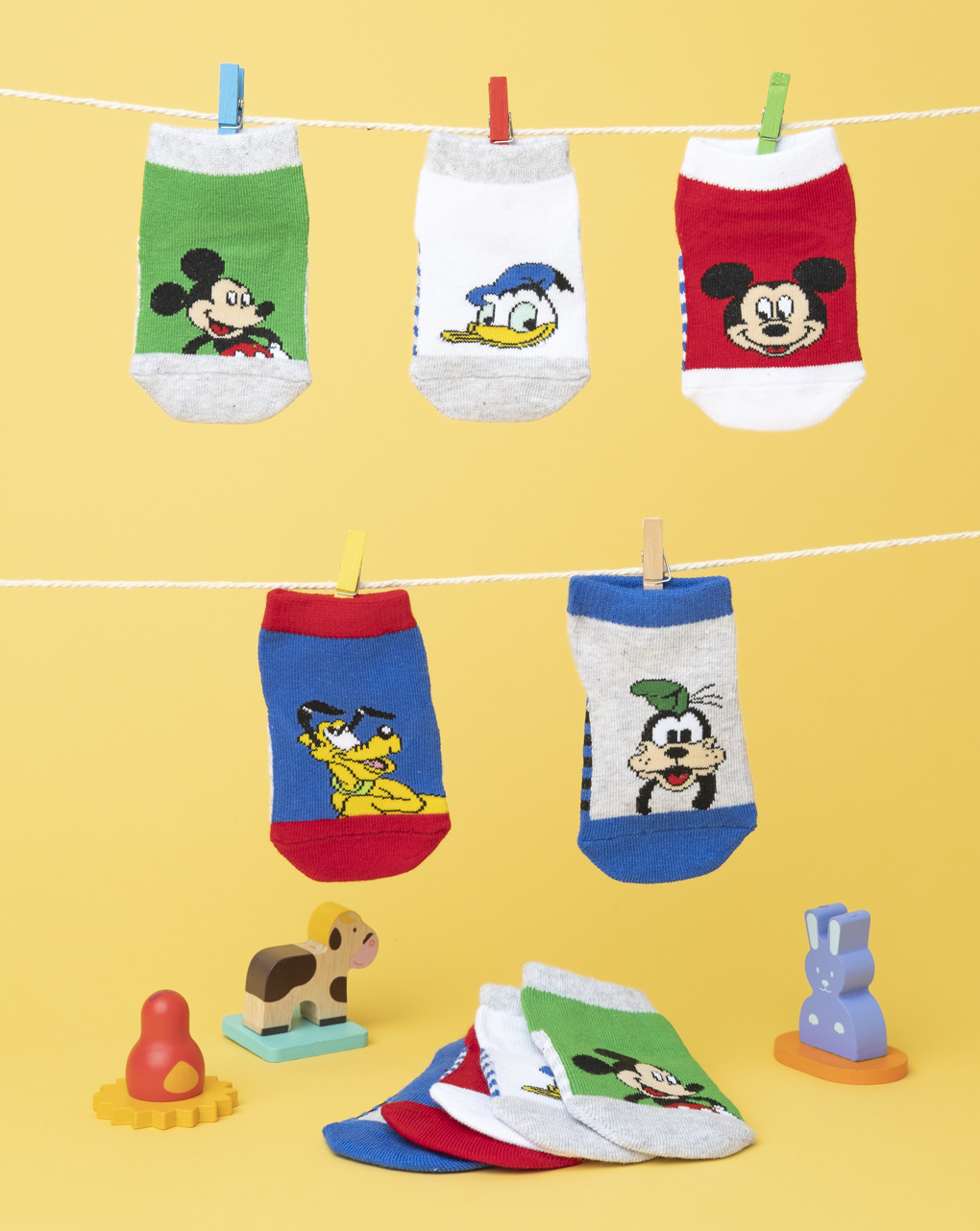 Pacote 5 calze boy multicolor "walt disney" - Prénatal