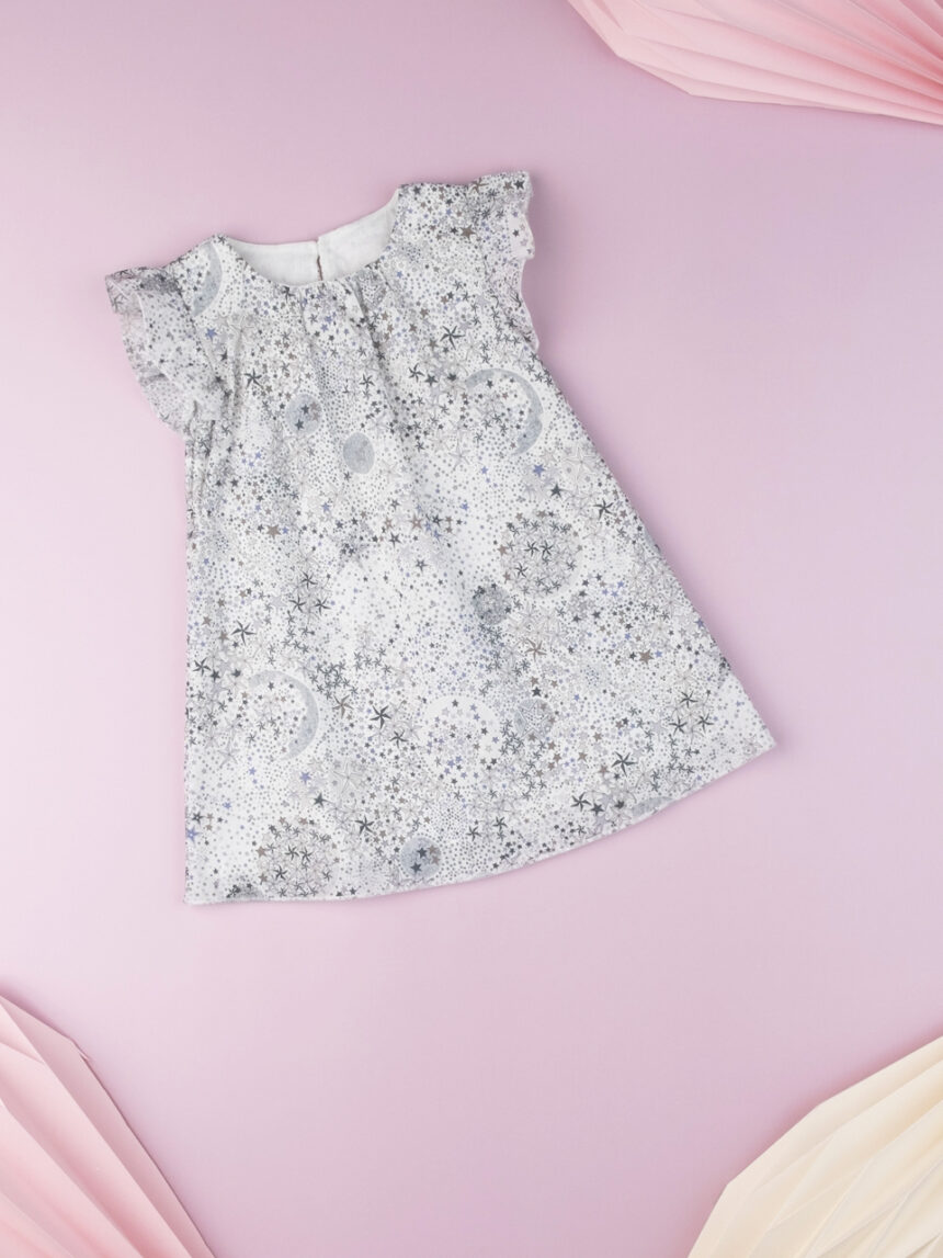 Vestido ss popeline aop baby girl - Prénatal