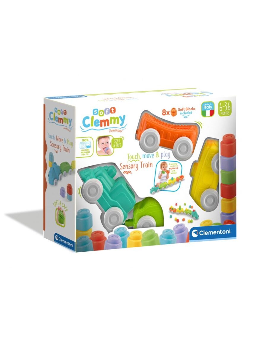 Clemmy - toque, movimento e jogo do trem sensorial - Clementoni