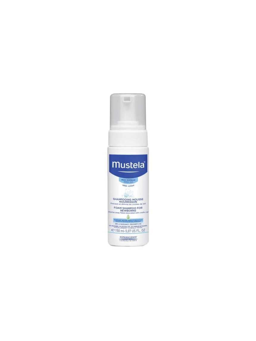 Shampoo de mousse de crosta de leite 150ml - Mustela