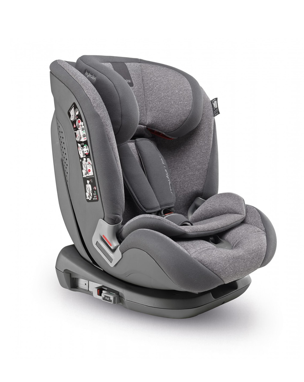 Cadeira auto inglesina newton 1.2.3 ifix, cinza - Inglesina