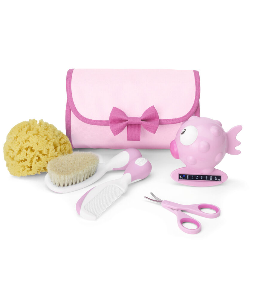 Conjunto de higiene segura rosa 0m + - Chicco