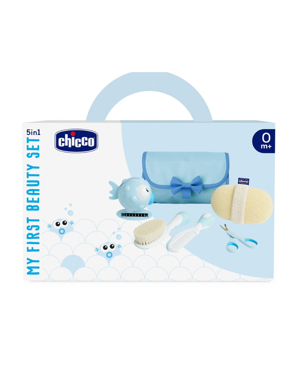 Conjunto de higiene 5em1 my first beauty azul claro - chicco - Chicco