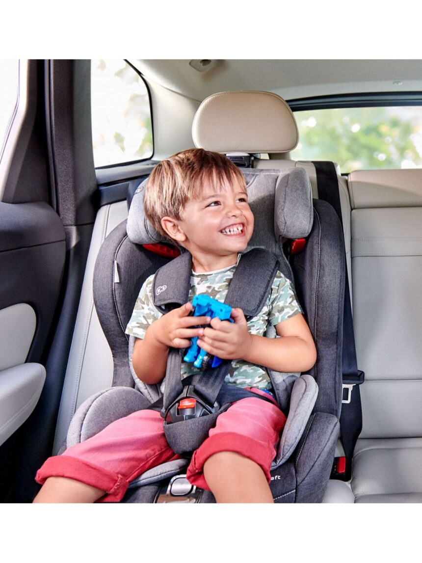 Kinderkraft seggiolino auto safety-fix preto / cinza - Kinderkraft