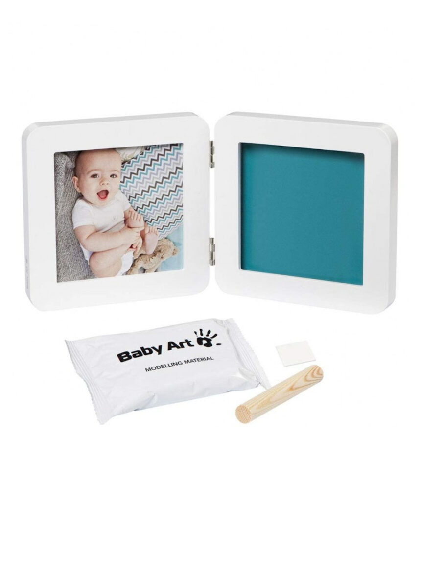 Moldura fotográfica simples de toque de baby art my baby - branca - Baby Art