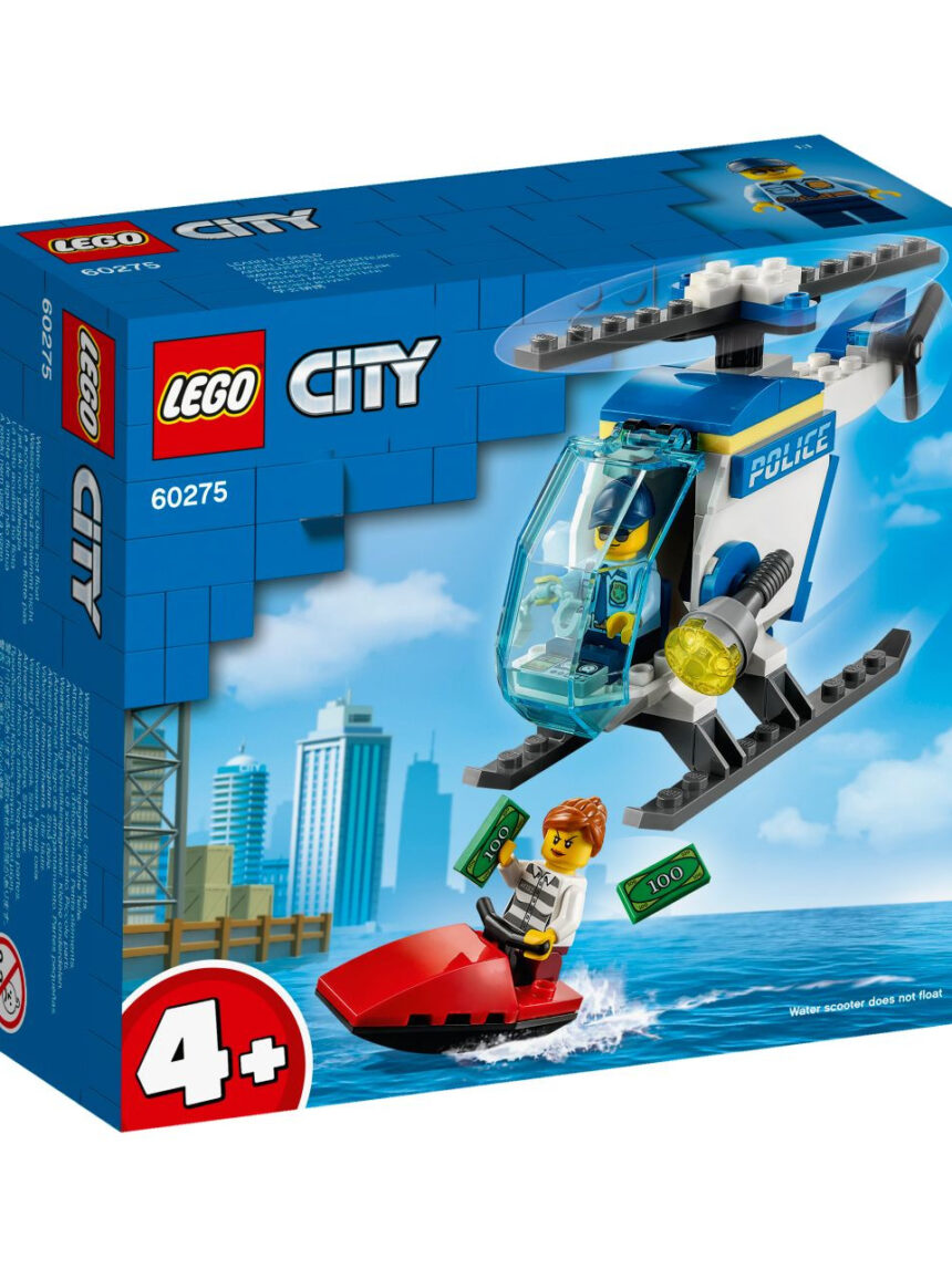 Polícia da cidade de lego - helicóptero da polícia - 60275 - LEGO
