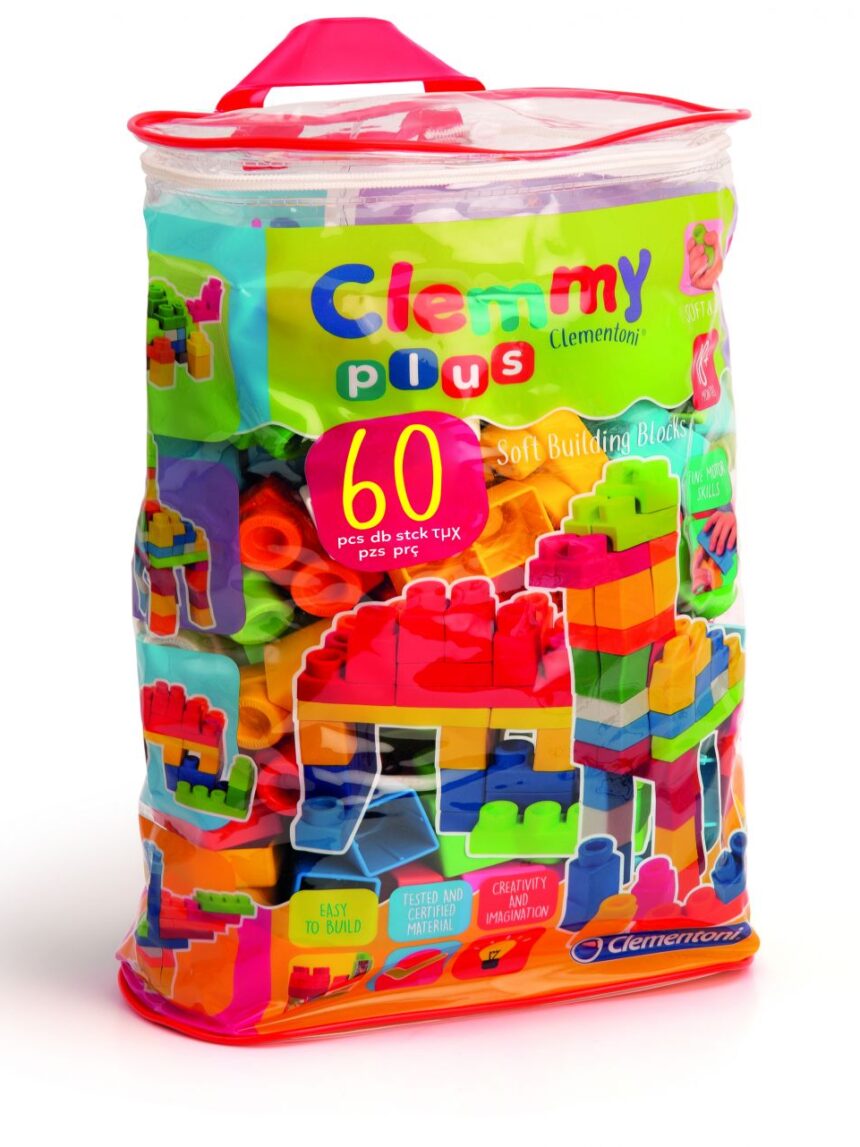 Clemmy - bolsa clemmy plus 60 peças - Clementoni