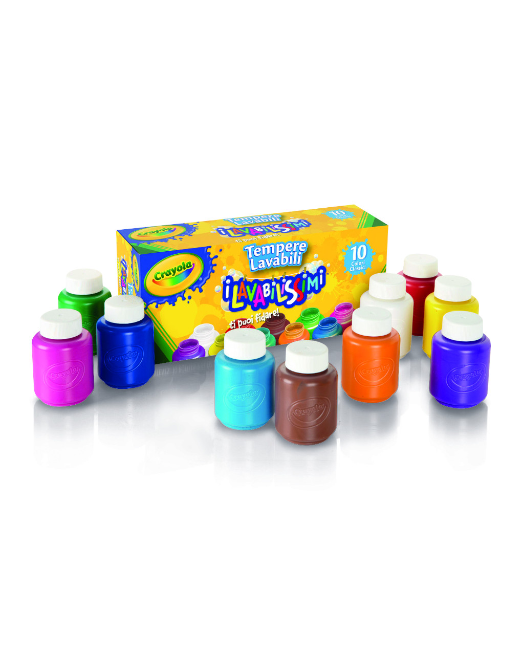Crayola - 10 tintas laváveis - Crayola