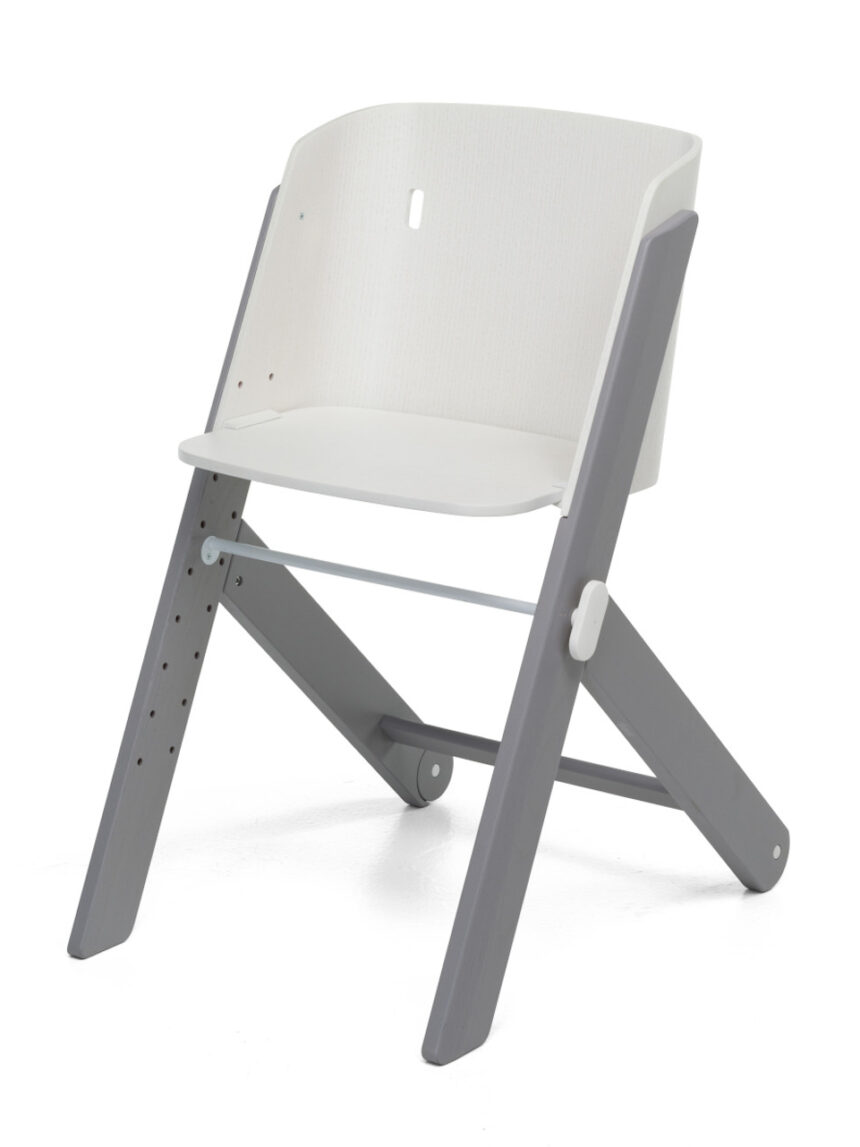 Cadeira evolutiva tiramisù - cinza branqueada - Foppapedretti
