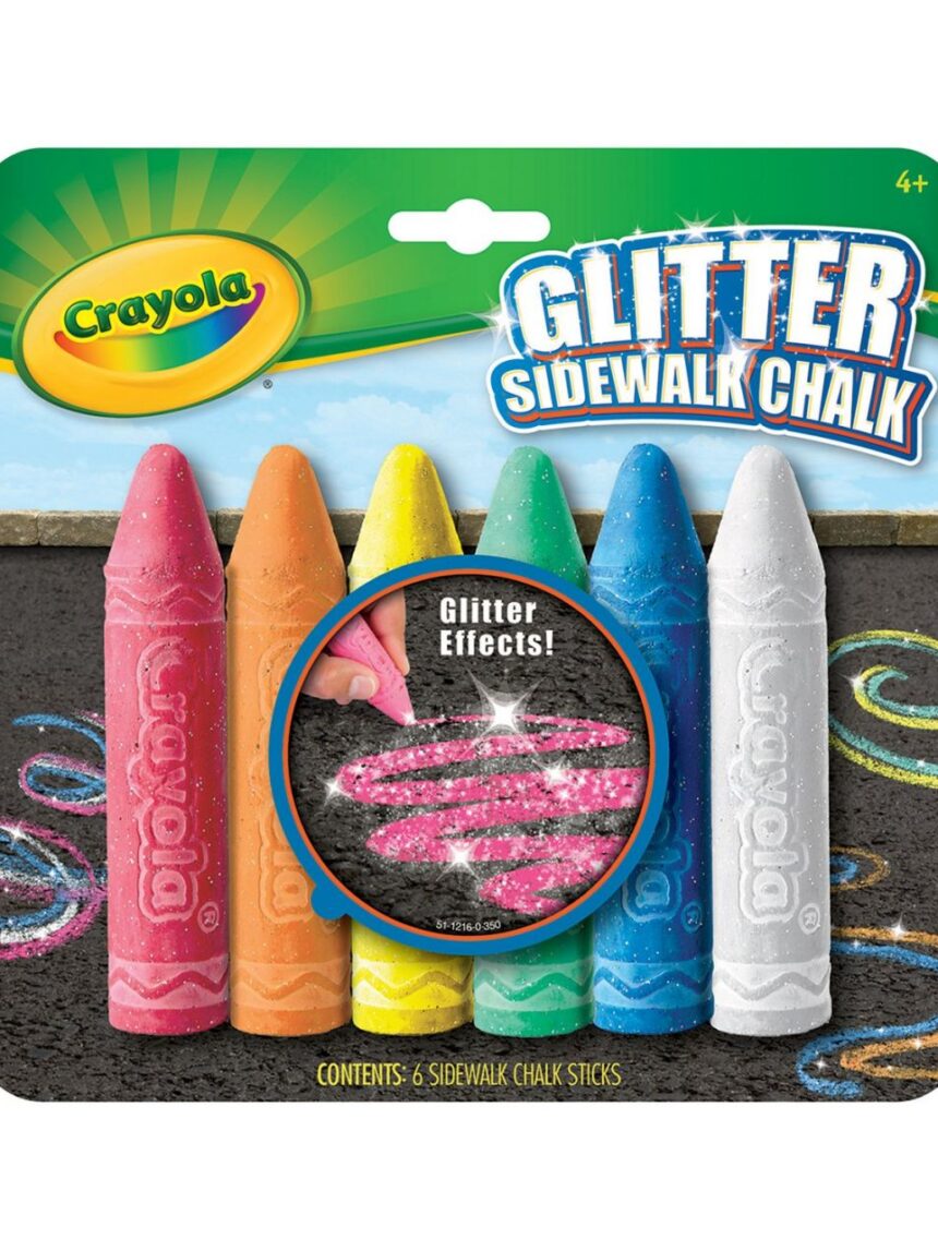 Crayola - gizes brilhantes para exteriores - Crayola