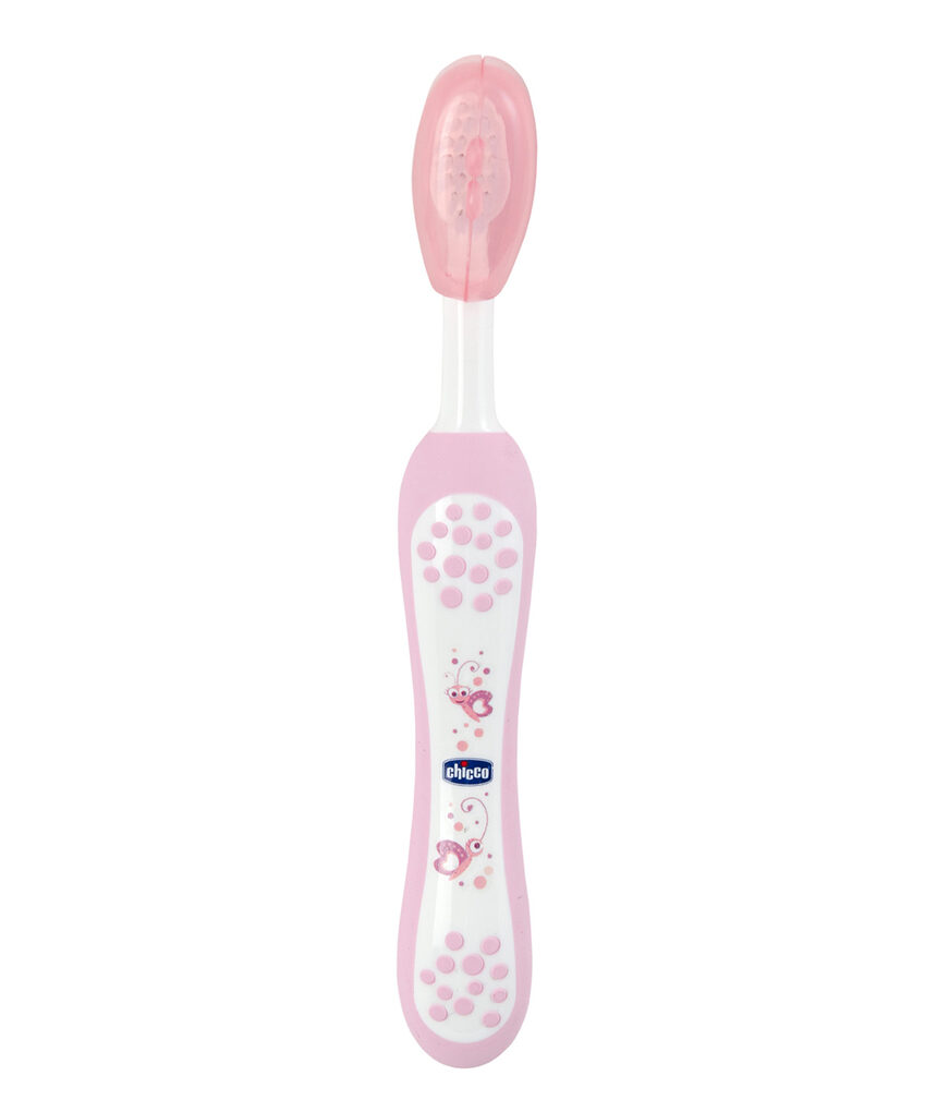 Escova de dente rosa 6m + - Chicco