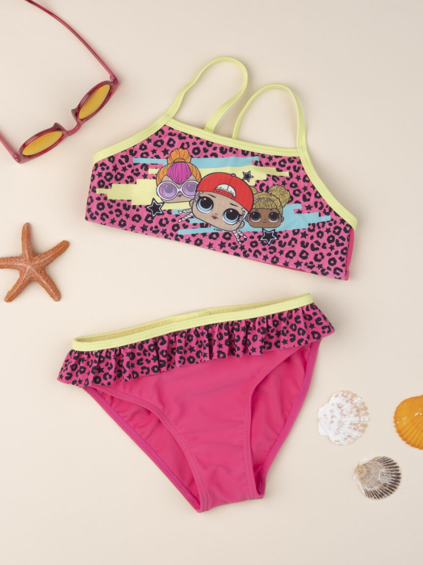 Biquíni rosa choque "lol" - Prénatal