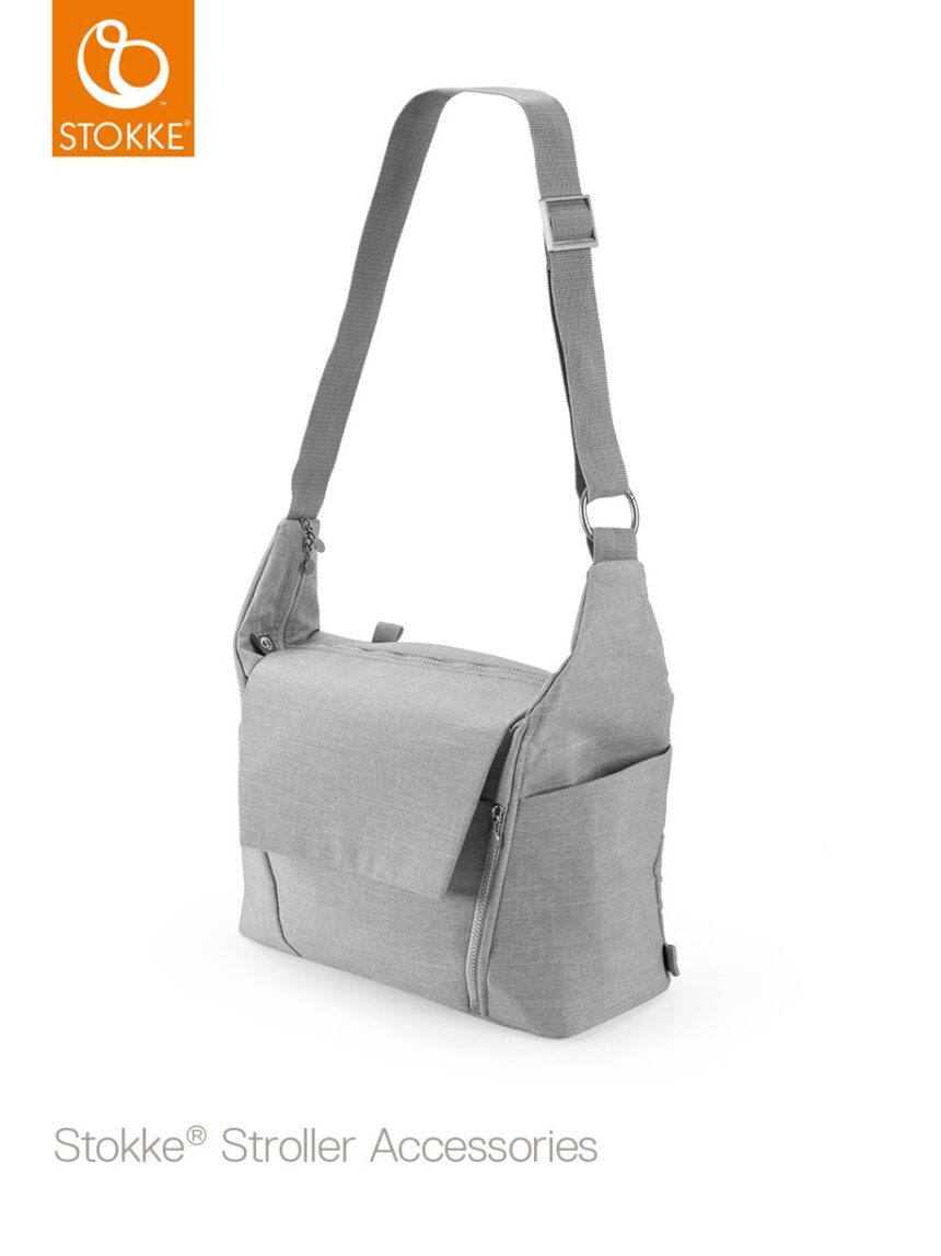 Bolsa trocadora stokke® - melange cinza - Stokke