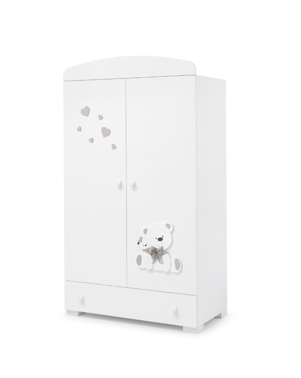 Guarda-roupa branco / cinza pomba - Erbesi