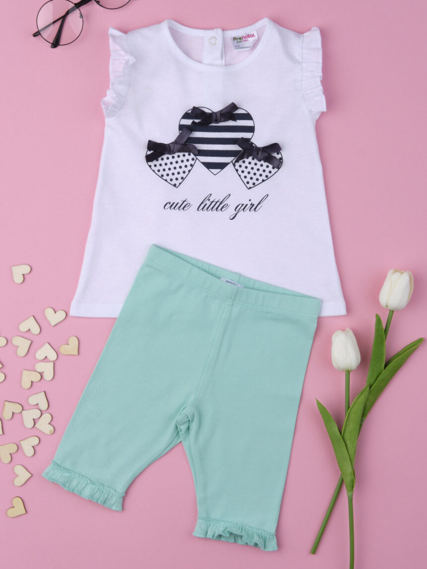 Completo menina "corações triplos" - Prénatal