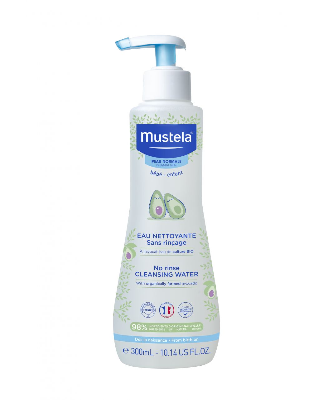 Fluido de limpeza sem enxágue 300ml - Mustela