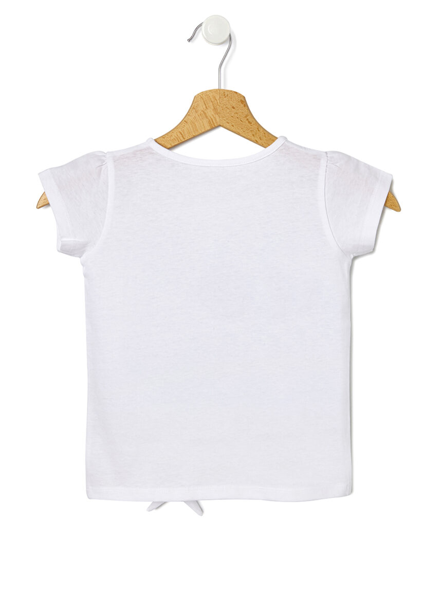 Camiseta com maxi estampa e nó - Prénatal
